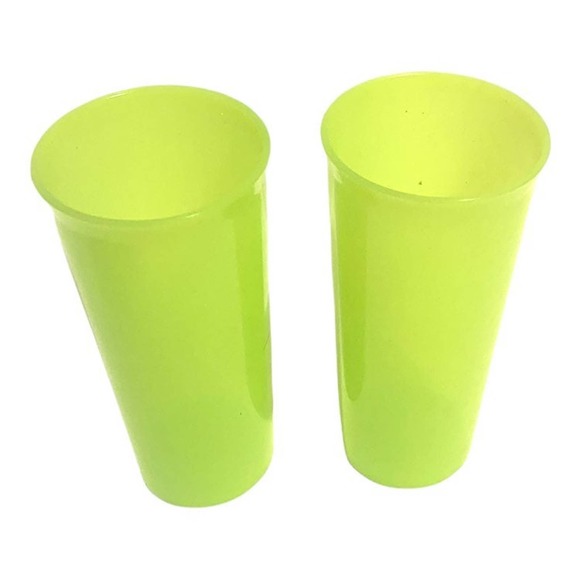 Tupperware Other - Tupperware Tumblers 6379A-2 Neon Green 12oz 350ml Stacking Tumblers NWOT